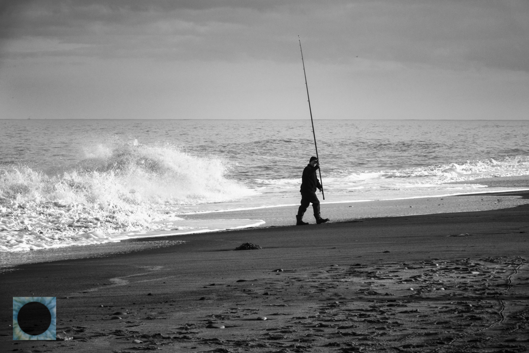 Retreat from the waves.